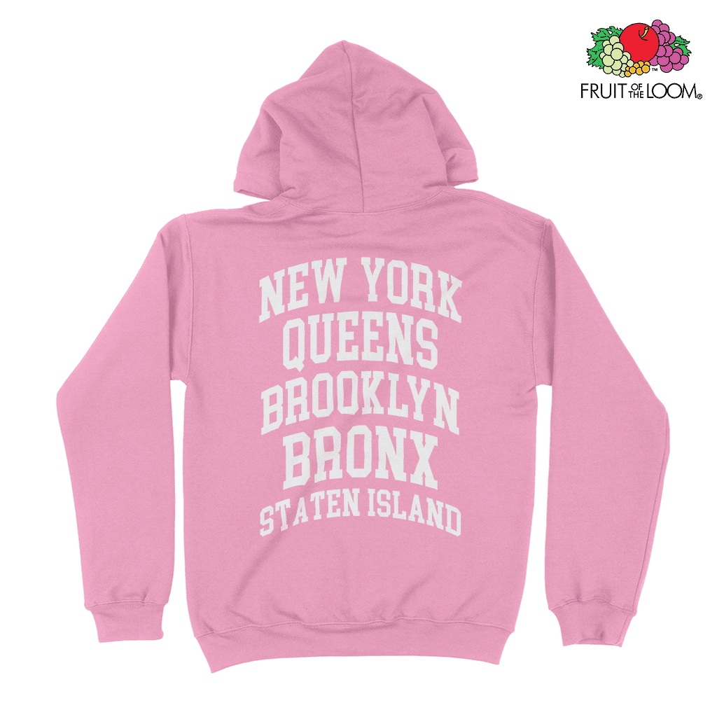 New York Queens Hoodie (back Print) – Collegehub.dk