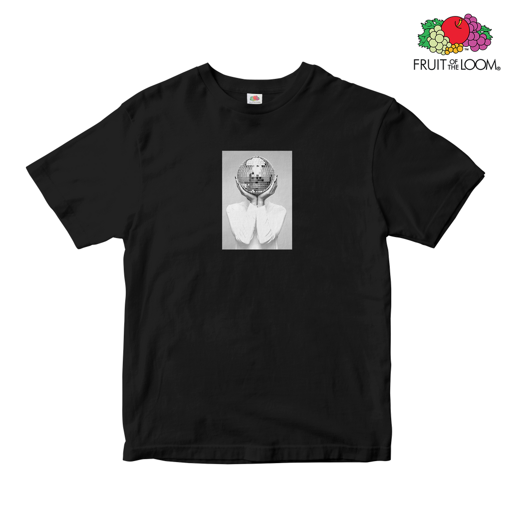 Discohead Baby Tee, BLACK, Fruit of the Loom