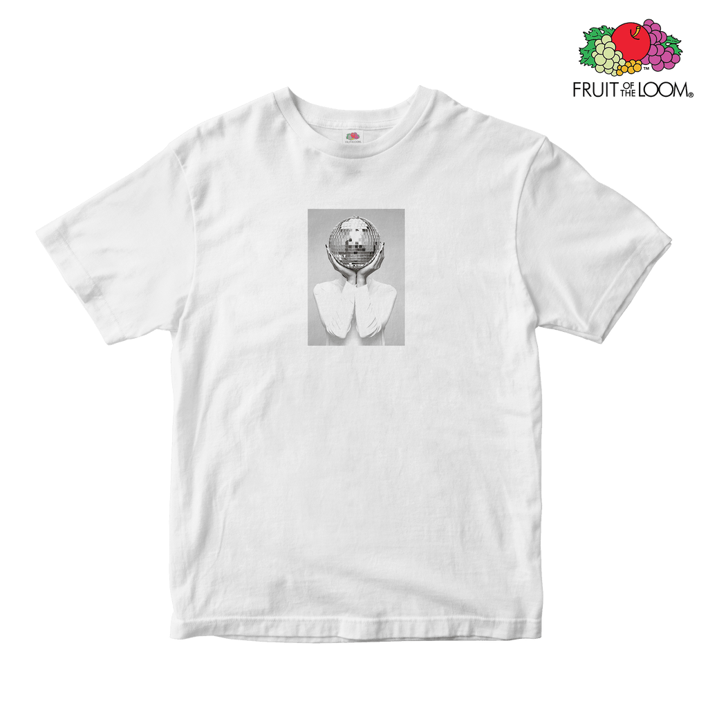 Discohead Baby Tee, WHITE, Fruit of the Loom