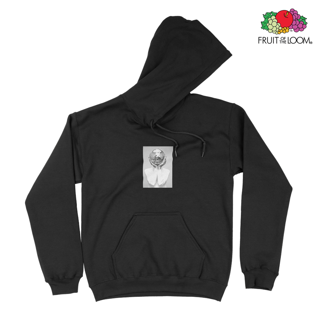 Discohead Hoodie, BLACK, Fruit of the Loom