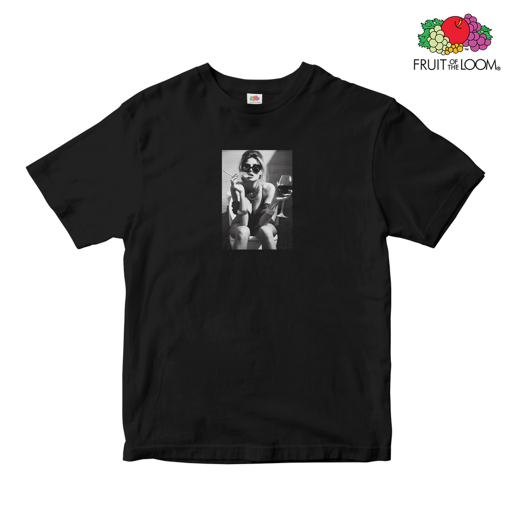 Vixen 2 Baby Tee, BLACK, Fruit of the Loom