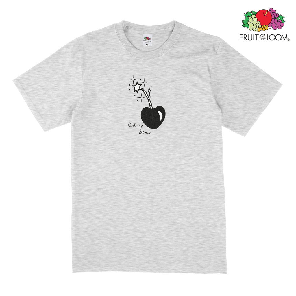 Fuse cherry bomb T-Shirt, HEATHER_GREY, Fruit of the Loom