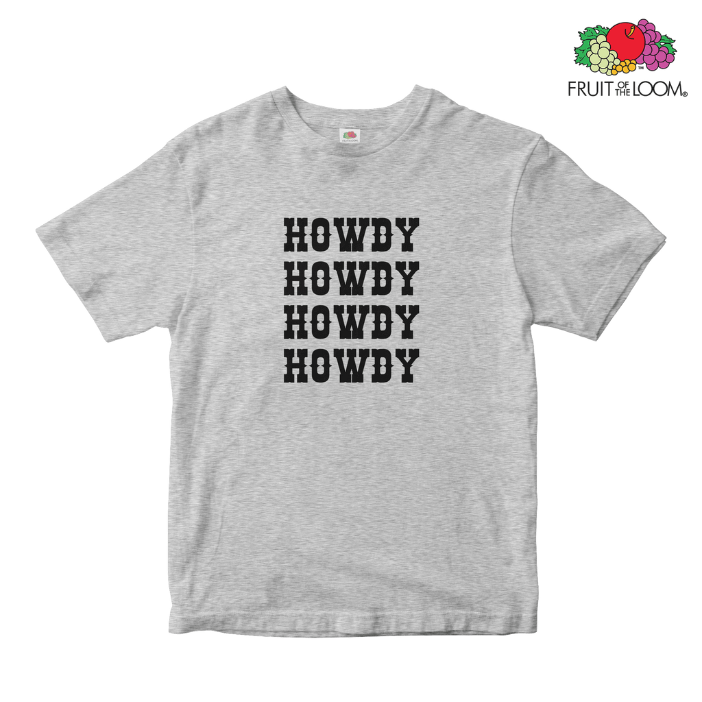 Howdy Baby Tee, HEATHER_GREY, Fruit of the Loom