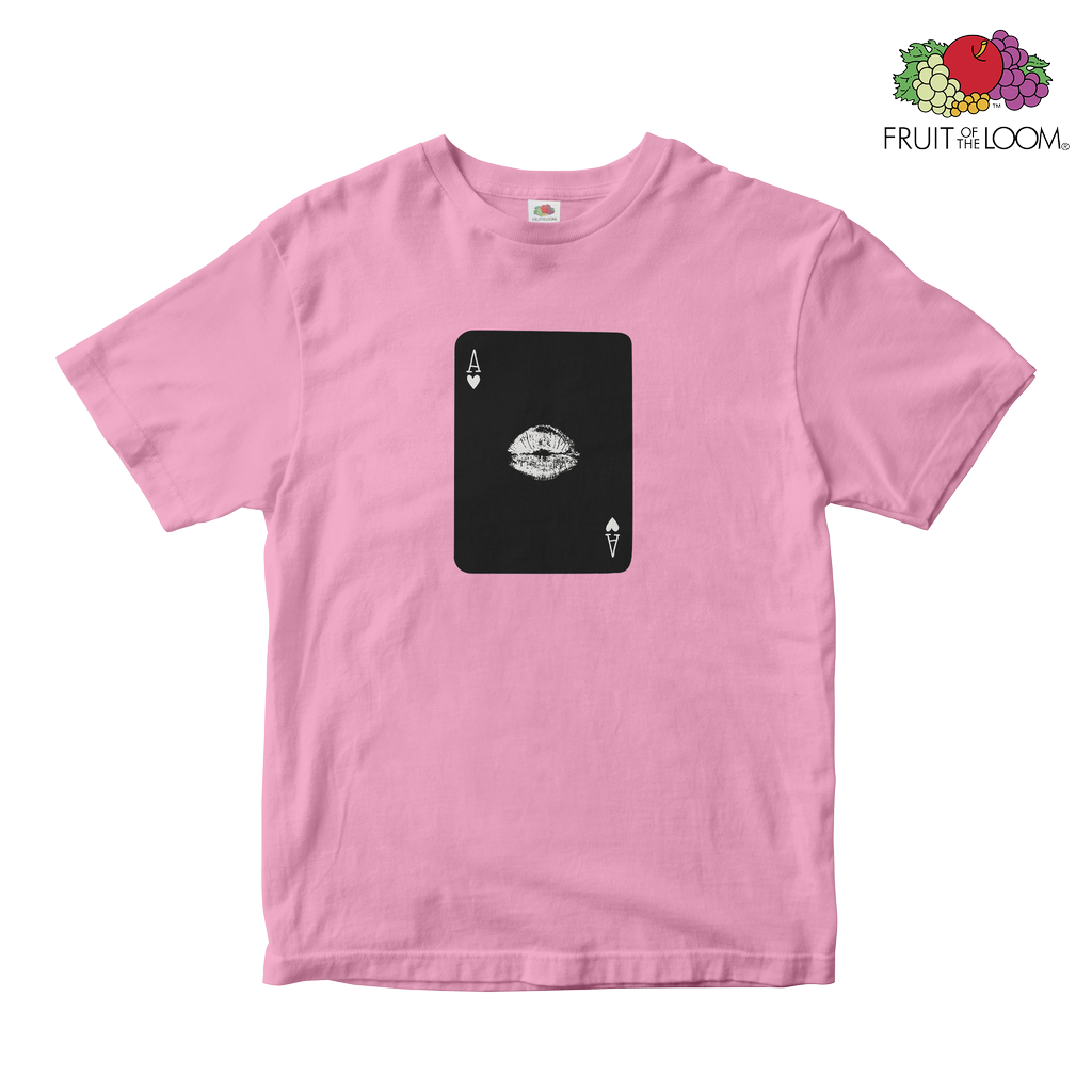 Kisscard Baby Tee, Light pink, Fruit of the Loom