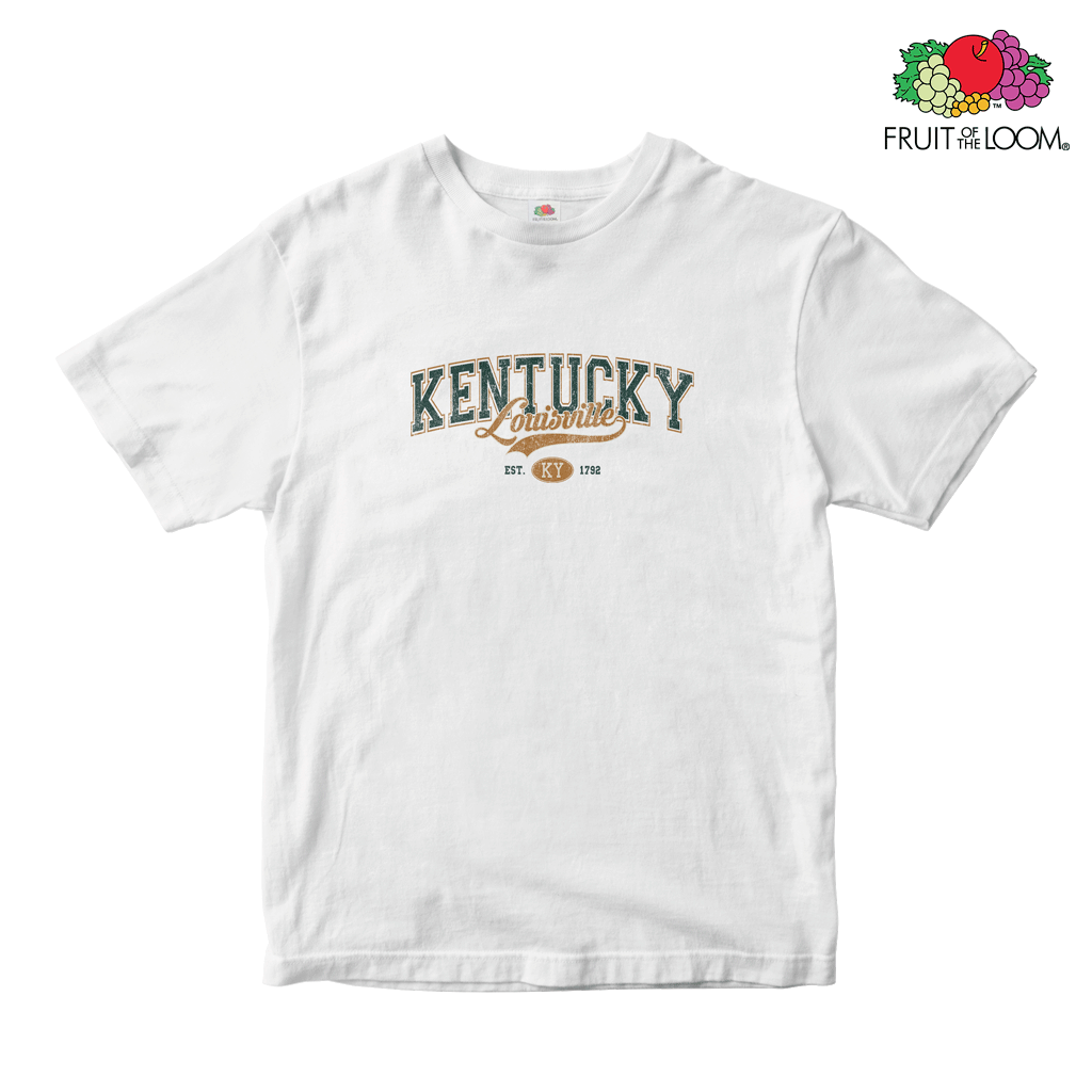 Kentucky Green Arch Baby Tee, white, Fruit of the Loom