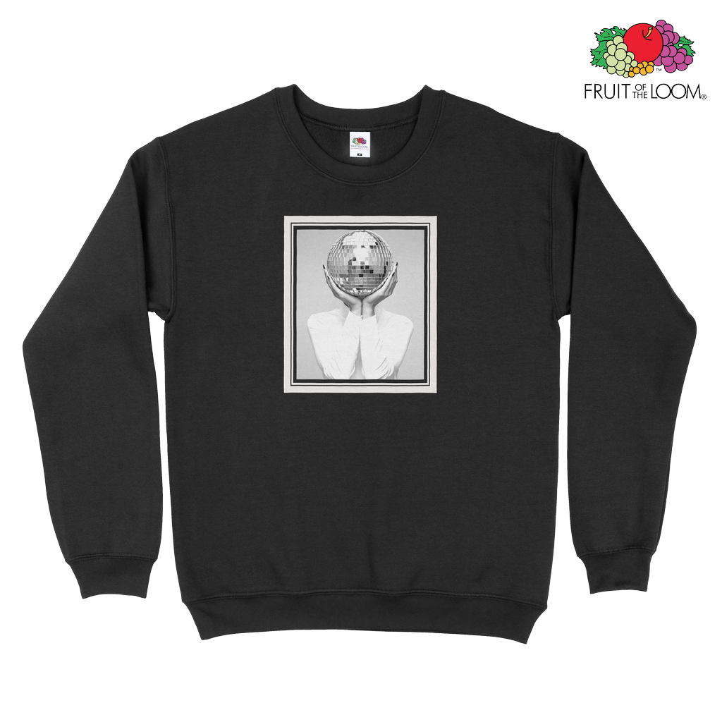 Discohead Sweatshirt, Black, Fruit of the Loom