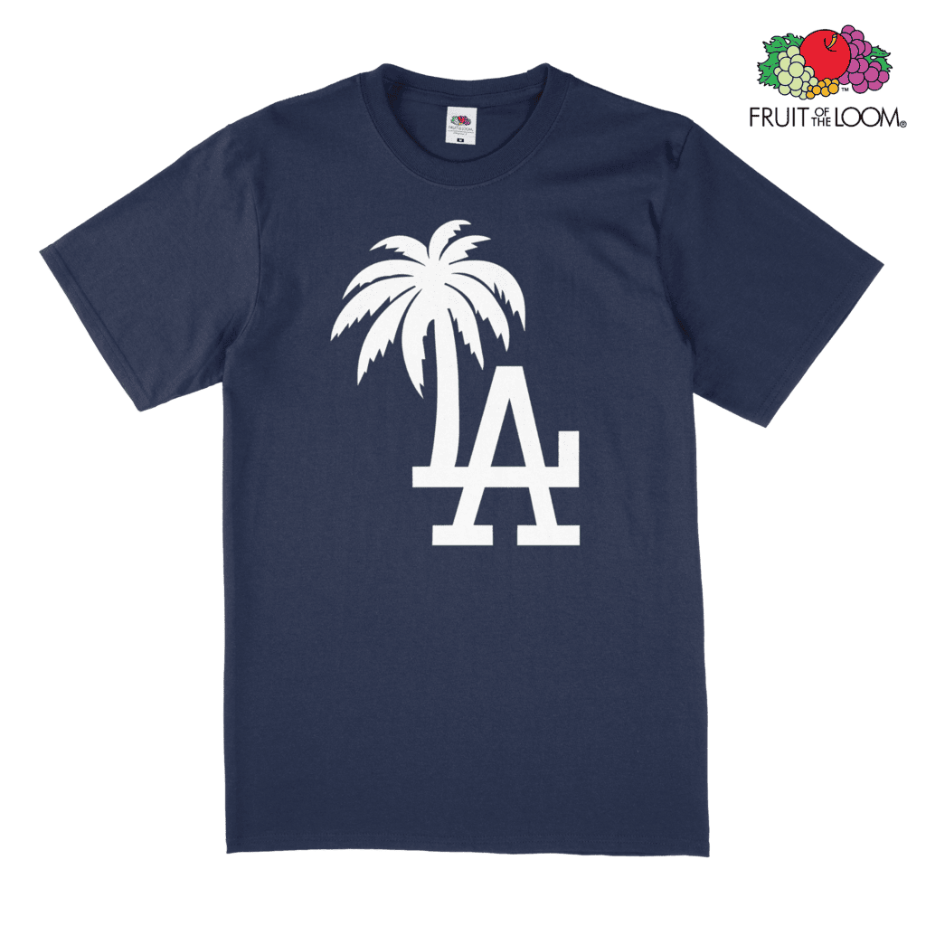 LA Lakers Palm T-Shirt, Navy, FRUIT OF THE LOOM